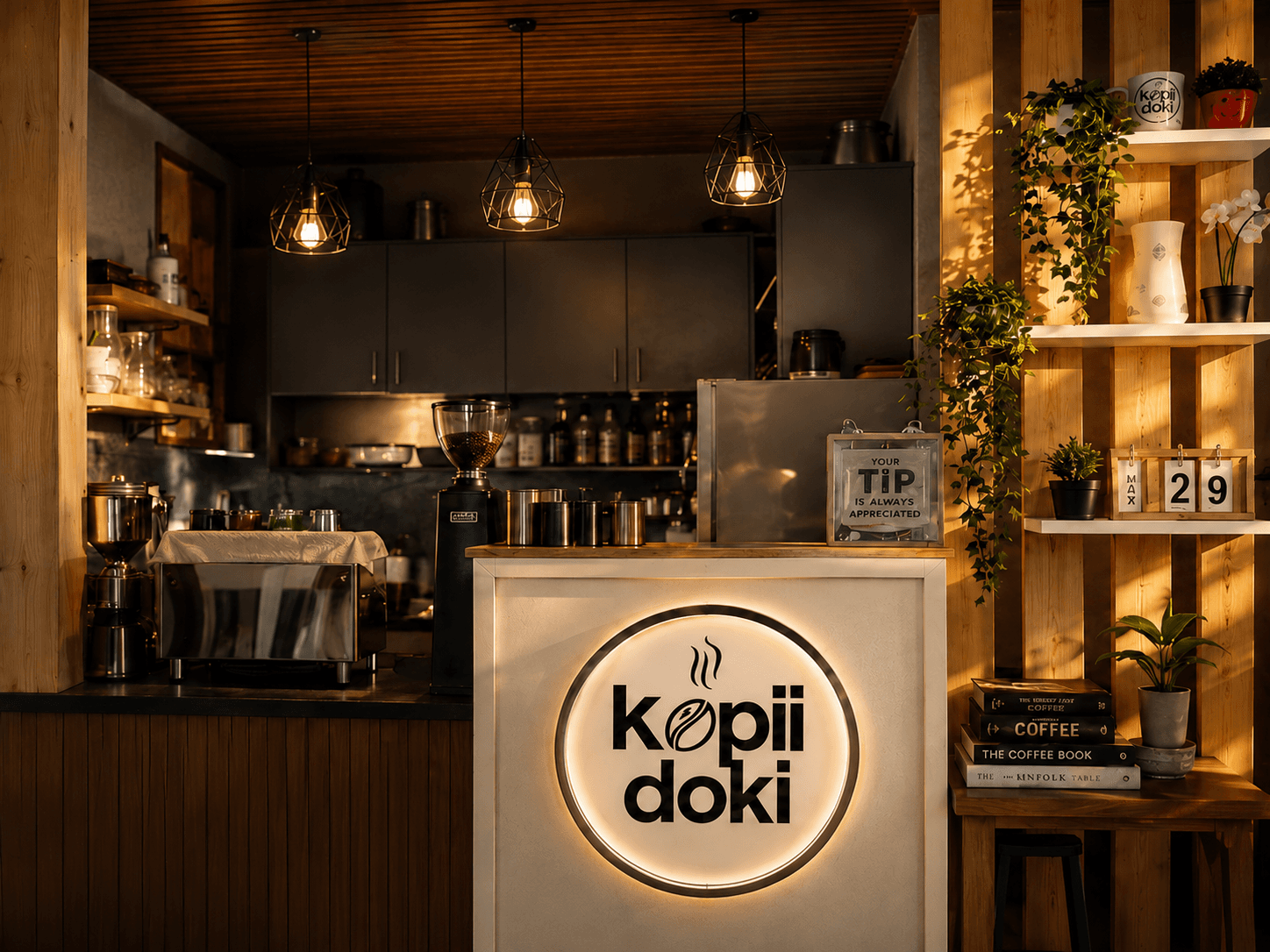 Kopii Doki cafe counter